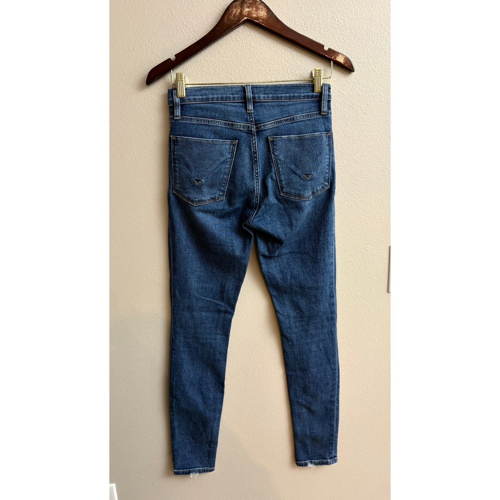 Hudson Barbara Super Skinny Jeans Size 25 High Rise Dark Wash Denim - Picture 4 of 5